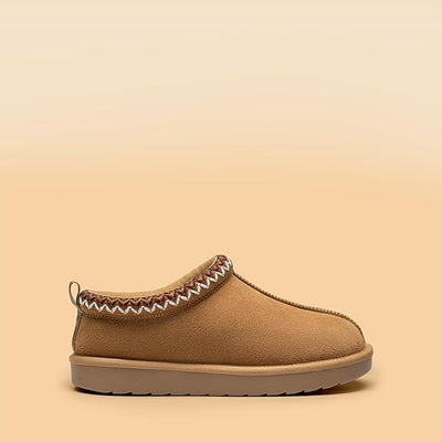 Glutra™ PlushCozy Waterproof Plush Ankle Slippers for Fall and Cold Weather